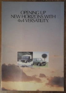 LAND ROVER COUNTY 90 110 & RANGE ROVER orig 1987 UK Mkt Sales Brochure - 4x4 - Picture 1 of 4