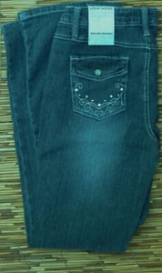 SQUEEZE GIRLS SLIM DARK STONE STRETCH DENIM VITA REGOLABILE TG 16 NUOVO CON ETICHETTA - Foto 1 di 5