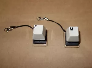 IBM Model F + M Buckling Spring - KEYCHAINS Clicky Keyboard Switch Tester AT XT - Picture 1 of 2