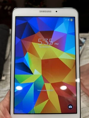 Samsung Galaxy Tab 4 SM-T330NU 8" 16GB Wi-Fi White Very Good Condition - Image 1 of 4