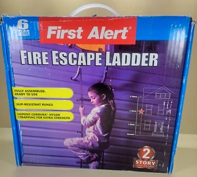 First Alert BRK 248208 14 ft. 2-Story Portable Fire Escape Ladder - Non Slip - Image 1 of 3