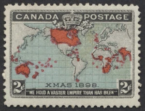 Canada #86 2c Map Stamp Mint OG VF Centered - Picture 1 of 3