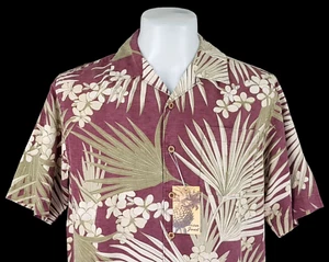 JAMAICA JAXX Mens 100% Silk S/S HAWAIIAN SHIRT Ultrasoft - S (M) - 44" - RRP £89 - Picture 1 of 12