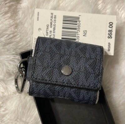 MICHAEL KORS GIFTING Unisex Expandable Airpod Pro Earbud Case Blue In Gift Box - Image 1 of 4