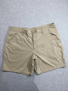 Under Armour Loose Heatgear Tan Brown Mens Flat Front Casual Golf Shorts Size 38 - Picture 1 of 9