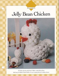 JELLY BEAN CHICKEN Crochet PATTERN Vanna's Afghan Crochet Favorites - Picture 1 of 1