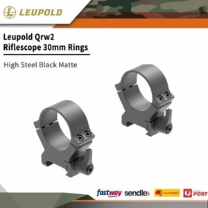 Leupold Quick Release Weaver Style Qrw2 Rings High Steel Black Matte #le174078 - Picture 1 of 2