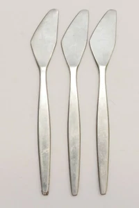 Set of 3 GENSE FOCUS 18/8 Stainless 5 7/8" Fruit Butter Spreader Knife Sweden - Picture 1 of 4
