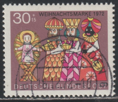 Germany 1972 SC# B495 - Christmas - Adoration of the Kings - Used Lot # 598 - Image 1 of 2