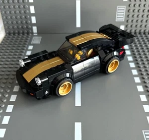 LEGO SPEED CHAMPIONS 1974 PORSCHE 911 TURBO 3.0 PERSONALIZADO NEGRO DORADO #75895 NUEVO - Imagen 1 de 7