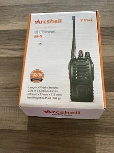 Arcshell AR-5 Rechargeable Long Range UHF 16 Channels Two-Way Radios 2 Pack /w - Picture 1 of 4