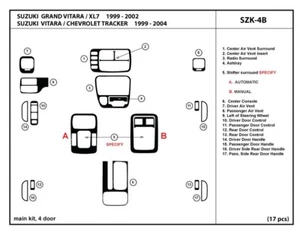 Interior Real Carbon Fiber Dash Trim Kit for Suzuki Grand Vitara / XL7 1999-2002 - Picture 1 of 1