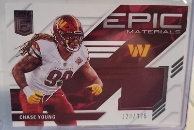 CHASE YOUNG 2023 Donruss Elite Epic RELIC Card Jersey SP #/375 Patch SAINTS HTF - Image 1 of 2