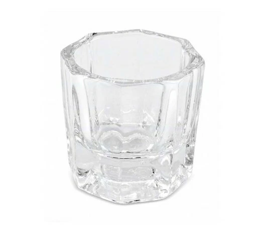 BLCK PROFESSIONAL Clear Shot Glass Dappen Dish Pot Cup Acrylic Nails Henna Liquid Eyebrow Tint 1pc