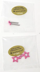 Pendientes estrella rosa American Girl Doll - ¡Pendientes Courtney para muñecas de 18"!! - Imagen 1 de 3