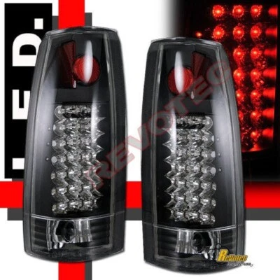 1988-1998 Chevy GMC CK C10 1500 2500 Pickup Truck SUV Black LED Tail Lights — 第 1/4 张图片