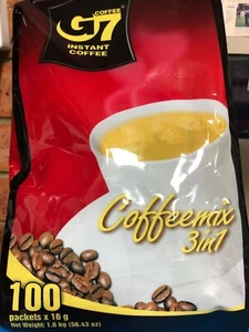 Trung Nguyen G7 Instant Coffee 3 in 1 Coffeemix 16g x 100 sticks "AUSSIE STOCK" - Picture 1 of 2