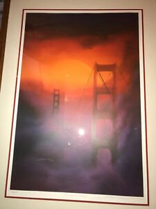 The Impossible Dream George Sumner Signed Lithograph 839/1500 Golden Gate Bridge