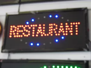 Restaurant LED Sign 19"x 10" - Picture 1 of 4