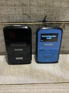 Lot of 2 SanDisk Sansa Clip MP3 Players- PARTS Or Repair - Picture 1 of 4