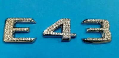 CRISTAL * E43 * Hecho con insignia de carta de maletero Swarovsk para mercedes benz clase e Foto 1 de 3