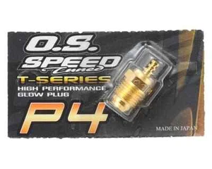 O.S. P4 Gold Turbo RC Nitro Engine Glow Plug - Super Hot 71642730 .18-.28 - Picture 1 of 2