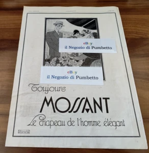 Publicité Français Advertising ( 1929 ) MOSSANT le chapeau de l'homme elegant - Picture 1 of 1