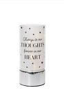 Lamp Memorial Tube Always in Our Thoughts  Silver Glitter  Tribute Light LED
