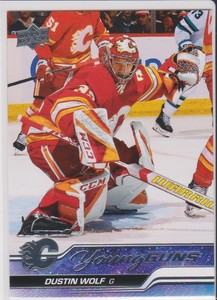 2023-24 Upper Deck Dustin Wolf Young Guns RC # 210