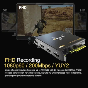 AVMATRIX VC42 4-Channel HDMI PCIE Video Capture Card FHD Video Recording 1080P - Afbeelding 1 van 14