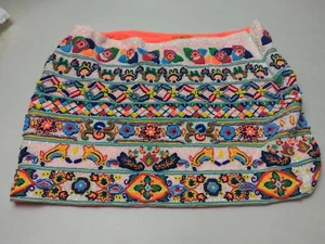 Pia Pauro Skirt Womens Size L White beaded Short Mini NWT - Picture 1 of 5