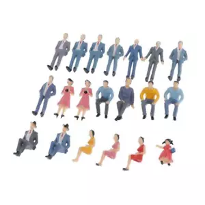 20pcs 1:30 G Scale Assorted Miniature People Model Figurines - Picture 1 of 5