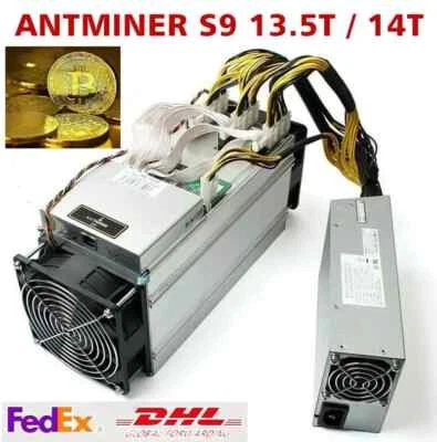 BITMAIN S9 ANTMINER. Includes Pwr Supply, Pwr Cords & Cable Foto 1 de 4