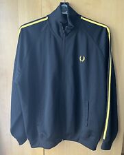 Fred Perry Track Top Jacket - Black/ Yellow - XL