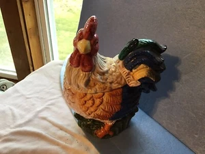 ceramic chicken cookie jar - Picture 1 of 5
