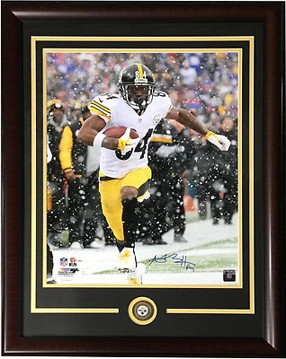 Antonio Brown signed 16x20 snow photo framed Steelers coin autograph JSA COA - Image 1 of 4