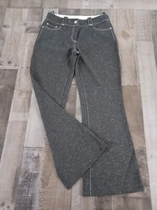 Womens Alberto Makali Dress Pants Flare Size 4 Blackish Gray Ish Polyester - Picture 1 of 12