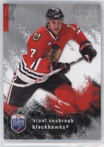 2007-08 Upper Deck Be a Player Platinum Player's Club /25 Brent Seabrook #44