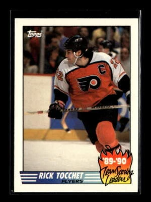 1990-91 Topps #9 Rick Tocchet Team Scoring Leaders - Image 1 of 2