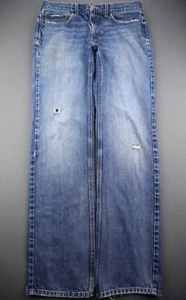 Pantalones de mezclilla para hombre Urban Pipeline rectos lavado medio 5 bolsillos desgastados talla 32x34 - Imagen 1 de 10