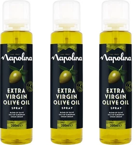 3 x Napolina Extra Virgin Olive Oil Spray 200ml BBE 12/24 - Picture 1 of 5