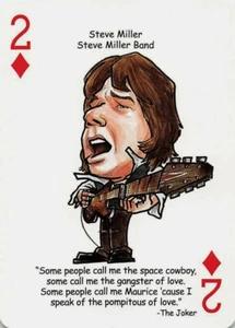 Tarjeta de juego intercambiable única Steve Miller - 1 carta - Imagen 1 de 2