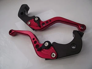 Aprilia RSV4/FACTORY (2009-2020), CNC levers short red black adjusters, F11/V4 - Picture 1 of 1