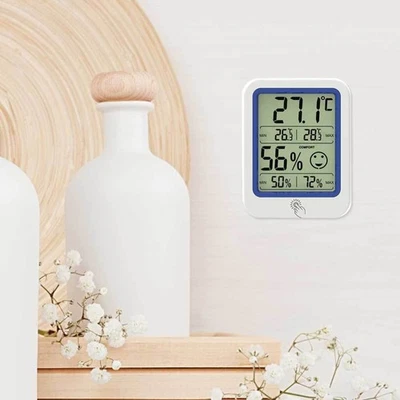 Indoor Temperature and Humidity Monitoring Thermometer with Clear Comfort Icons - Image 1 of 4