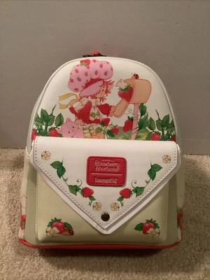 LOUNGEFLY STRAWBERRY SHORTCAKE MAIL ENVELOPE MINI BACKPACK ~ TAGS~ BRAND NEW - Image 1 of 4