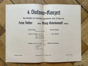 1939 GEORG KULENKAMPFF spielt Dvorak ARTUR ROTHER - Bild 1 von 2