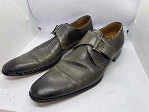 Zapatos de Vestir Magnanni 15341 Único Monje Correa Hebilla Talla 13 Gris Oscuro - Imagen 1 de 11