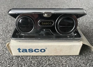 Tasco 1977 #540 Vintage Folding Compact Binoculars Opera Glasses Boxed - Picture 1 of 9