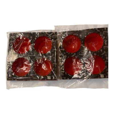 "Lote de 2 fabricantes de bombas de chocolate caliente de 2"" esferas molde de silicona rojo núcleo de chocolate" Foto 1 de 4