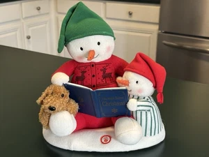 Hallmark Jingle Pals 2019 Story Time Schneemann Plüsch Bewegung Sound siehe Video - Bild 1 von 13